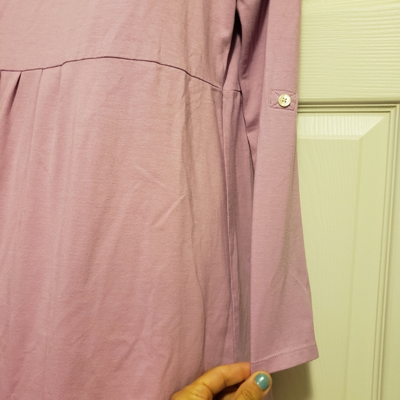 L.L. Bean Lilac Purple Open Cardigan - Picture 3 of 8